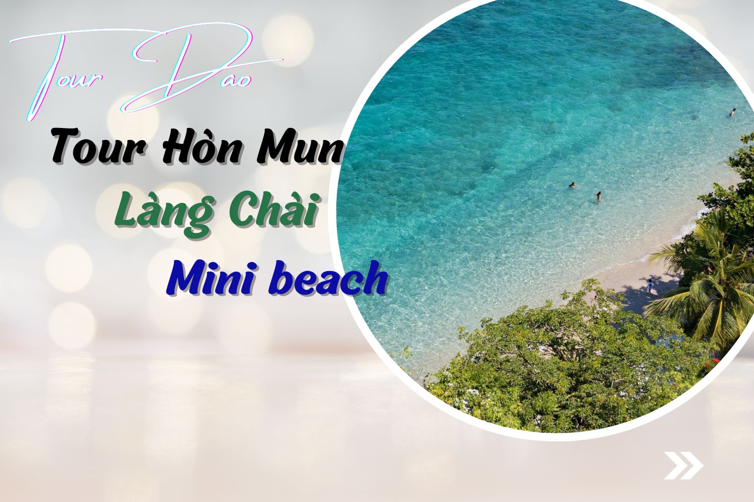 Tour 3 đảo Hòn Mun Mini Beach