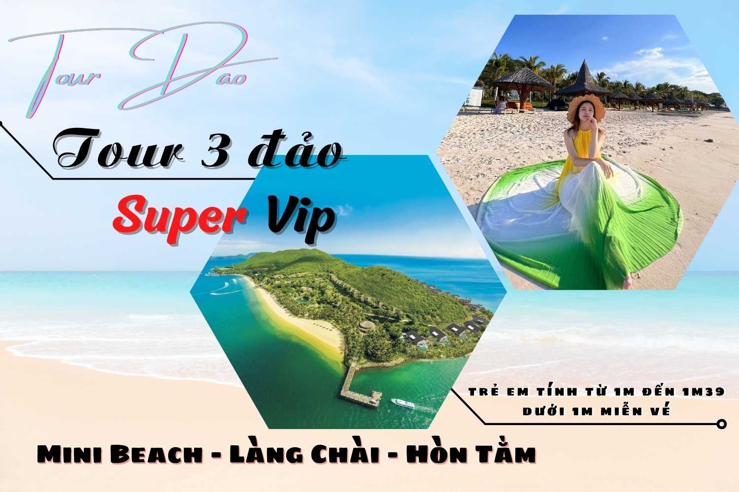 Tour đảo Nha Trang 32 Tour 3 đảo Nha Trang Super Vip