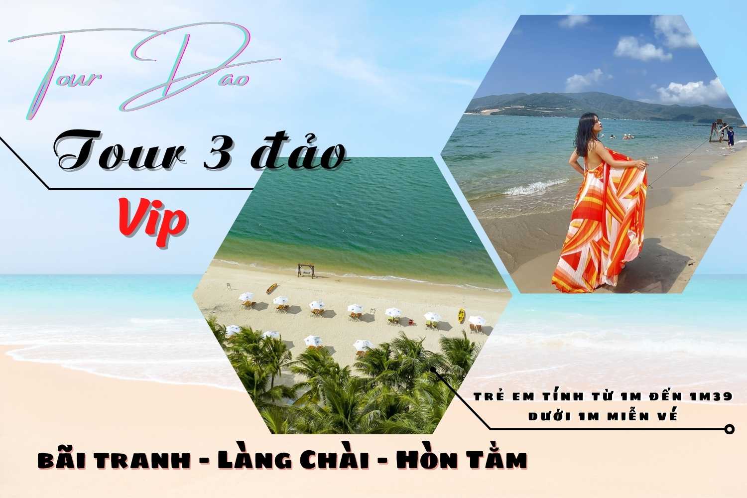 Tour đảo Nha Trang 33 Tour 3 đảo Vip Nha Trang
