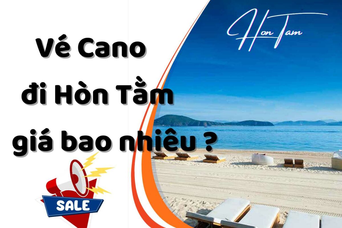 vé cano đi hòn tằm