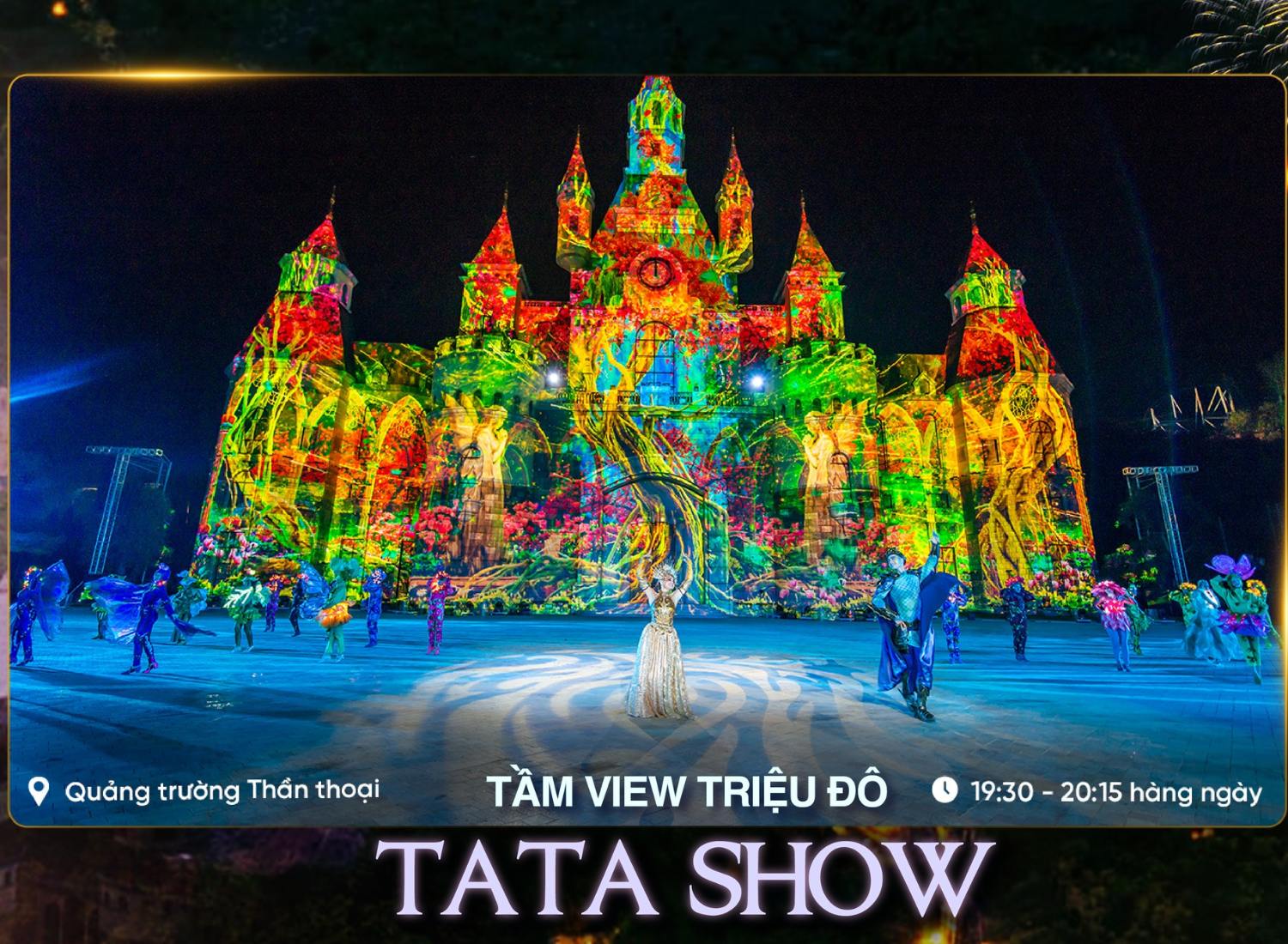 Vé xem nhạc nước + Tata Show + Cáp treo 2 chiều